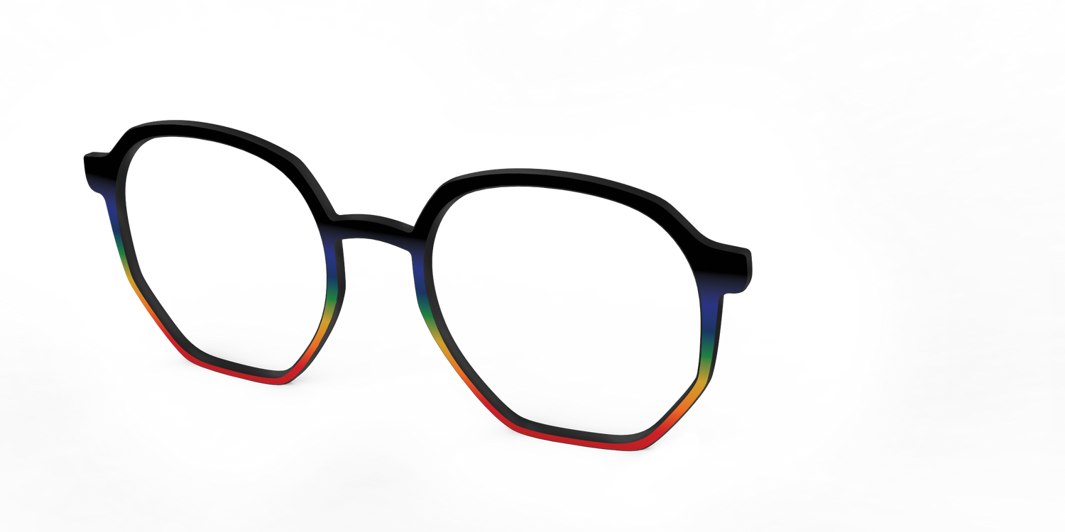 The Love Wins Gradient - Angle Top Image - Pair Eyewear