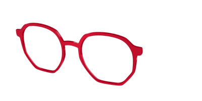 The Matte Red - Angle Top Thumbnail - Pair Eyewear