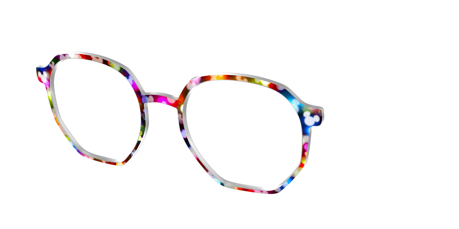 The Mickey Bokeh - Angle Top Image - Pair Eyewear