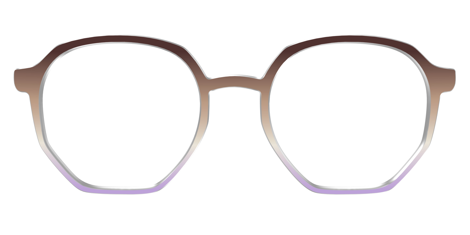 The Mocha to Light Lavender Gradient - Front Top Image - Pair Eyewear