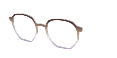 The Mocha to Light Lavender Gradient - Angle Top Thumbnail - Pair Eyewear