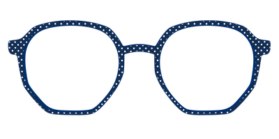 The Navy Pin Dot - Front Top Thumbnail - Pair Eyewear