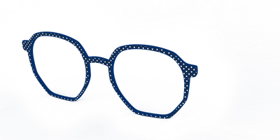 The Navy Pin Dot - Angle Top Thumbnail - Pair Eyewear