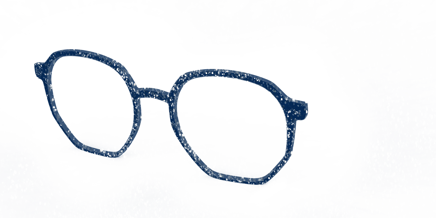 The Navy Sparkle - Angle Top Image - Pair Eyewear