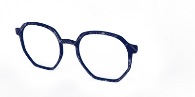 The Navy Twill Plaid - Angle Top Thumbnail - Pair Eyewear