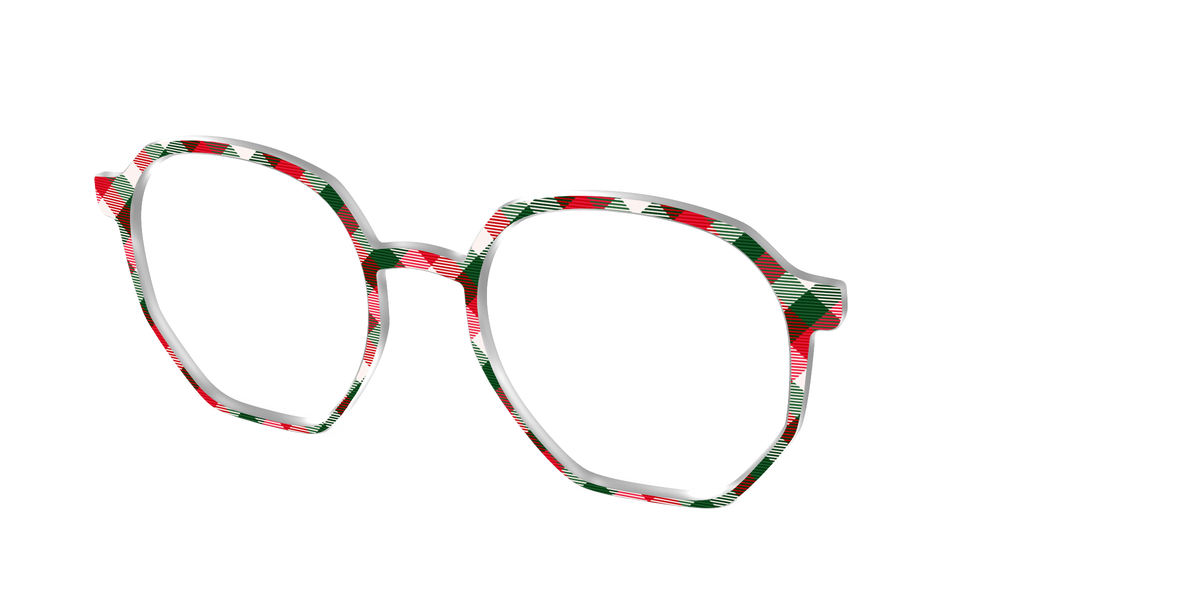 The Nice List Plaid - Angle Top Image - Pair Eyewear