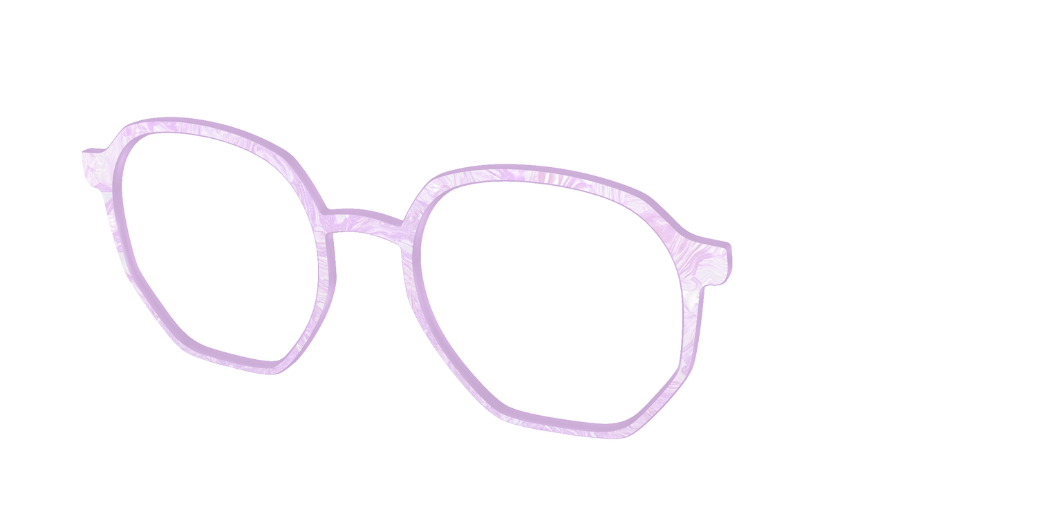 The Pale Iris Pearl Marble - Angle Top Image - Pair Eyewear