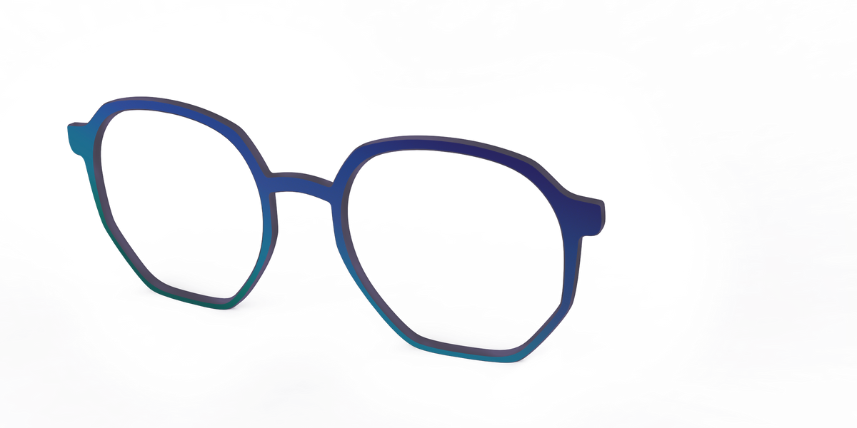 The Peacock Ombre - Angle Top Image - Pair Eyewear
