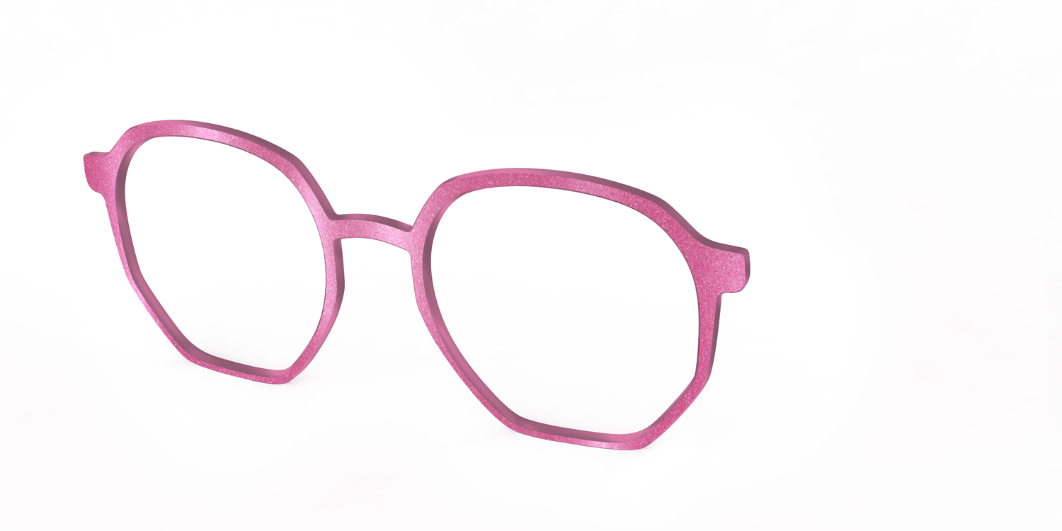 The Pink Shimmer - Angle Top Image - Pair Eyewear
