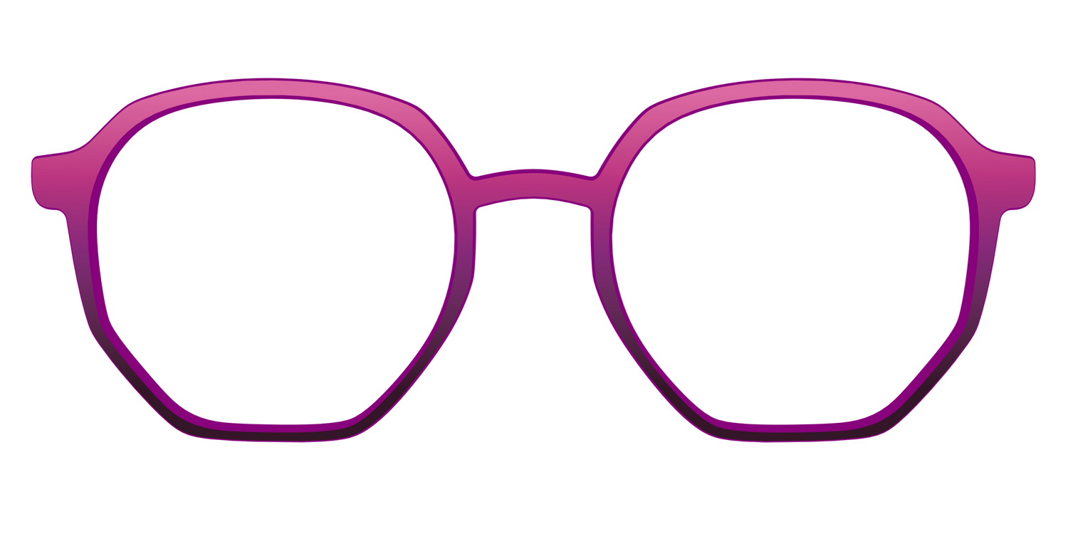 The Pink to Plum Gradient - Front Top Image - Pair Eyewear