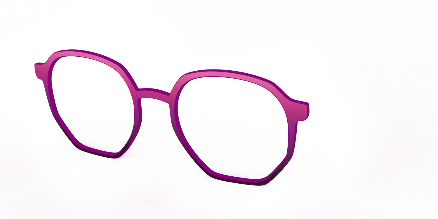 The Pink to Plum Gradient - Angle Top Image - Pair Eyewear