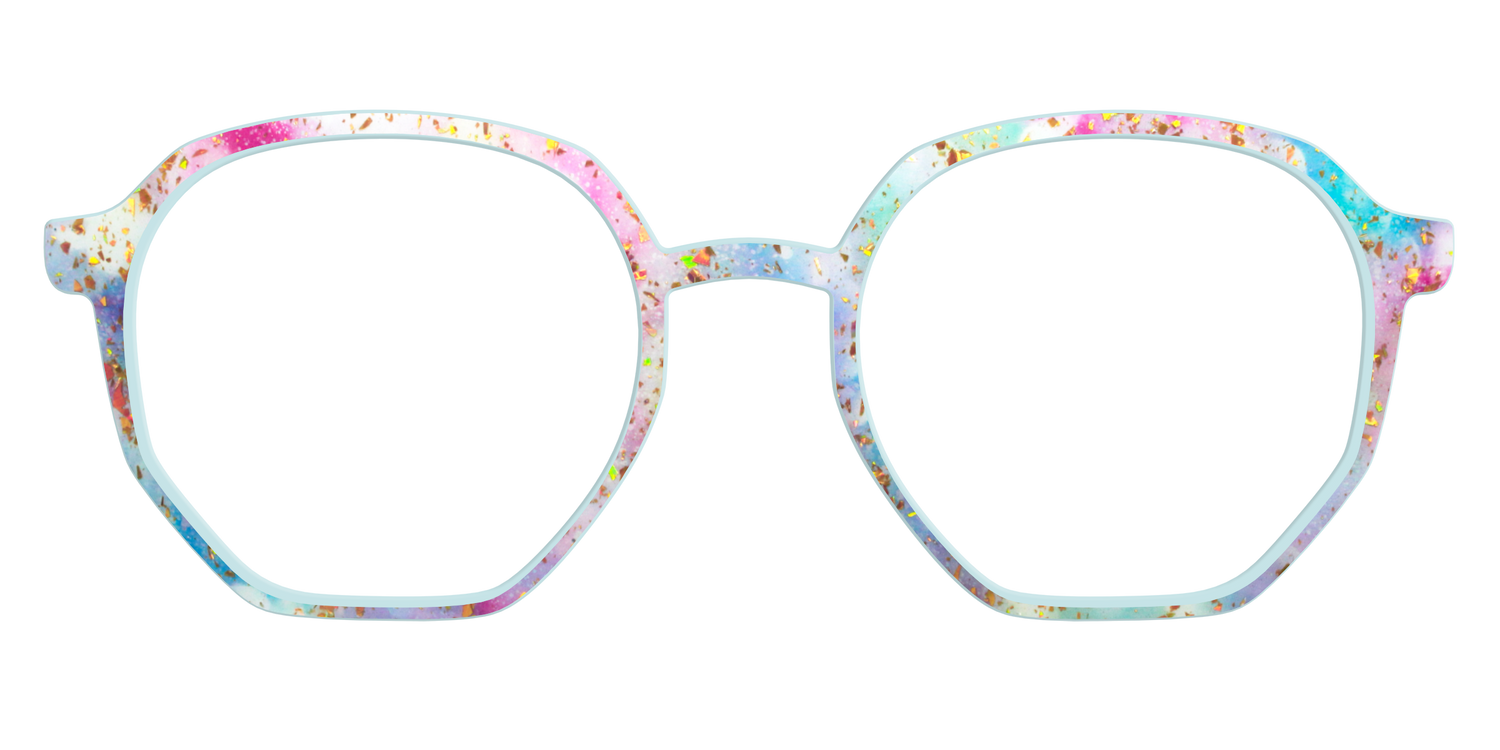 The Pixie Bokeh with Gold Flakes - Front Top Image - Pair Eyewear