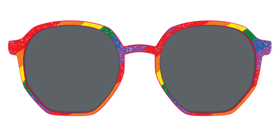 The Polarized Traditional Pride Flag Glitter Sun Top - Front Top Thumbnail - Pair Eyewear