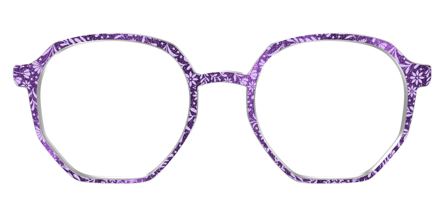 The Purple Shimmer Botanical - Front Top Image - Pair Eyewear
