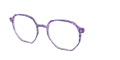 The Purple Shimmer Botanical - Angle Top Thumbnail - Pair Eyewear