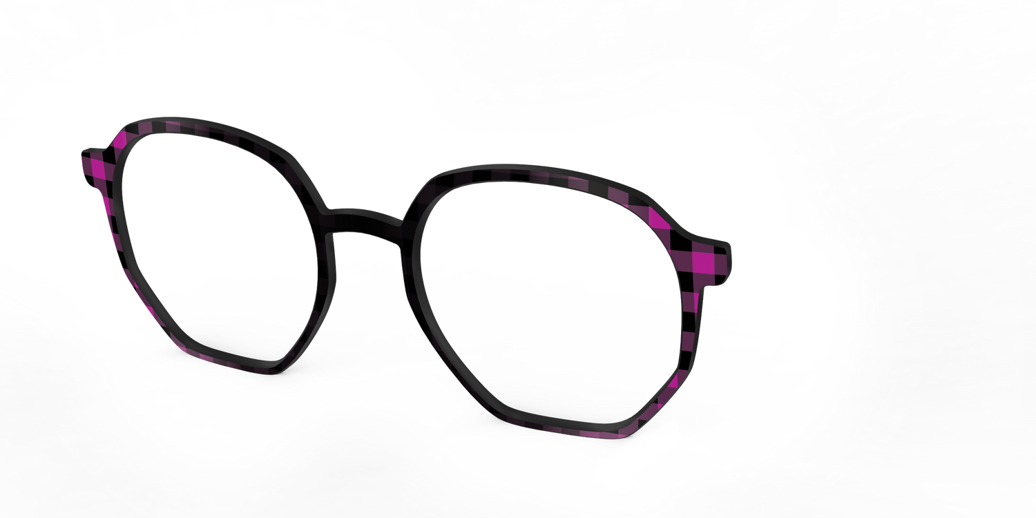 The Reimagined Plaid - Angle Top Image - Pair Eyewear