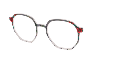 The Romantic Poinsettia Holographic Crystal - Angle Top Thumbnail - Pair Eyewear