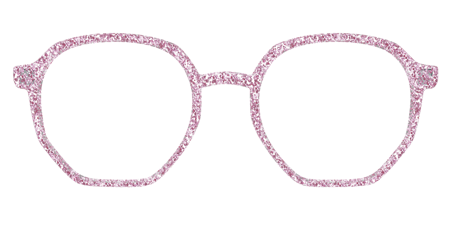 The Rose Gold Sparkle - Front Top Image - Pair Eyewear