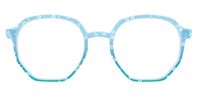 The Sky Blue Crystal with Daisy Glitter - Front Top Thumbnail - Pair Eyewear