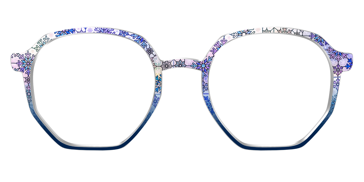 The Snowfall Stained Glass - Front Top Image - Pair Eyewear