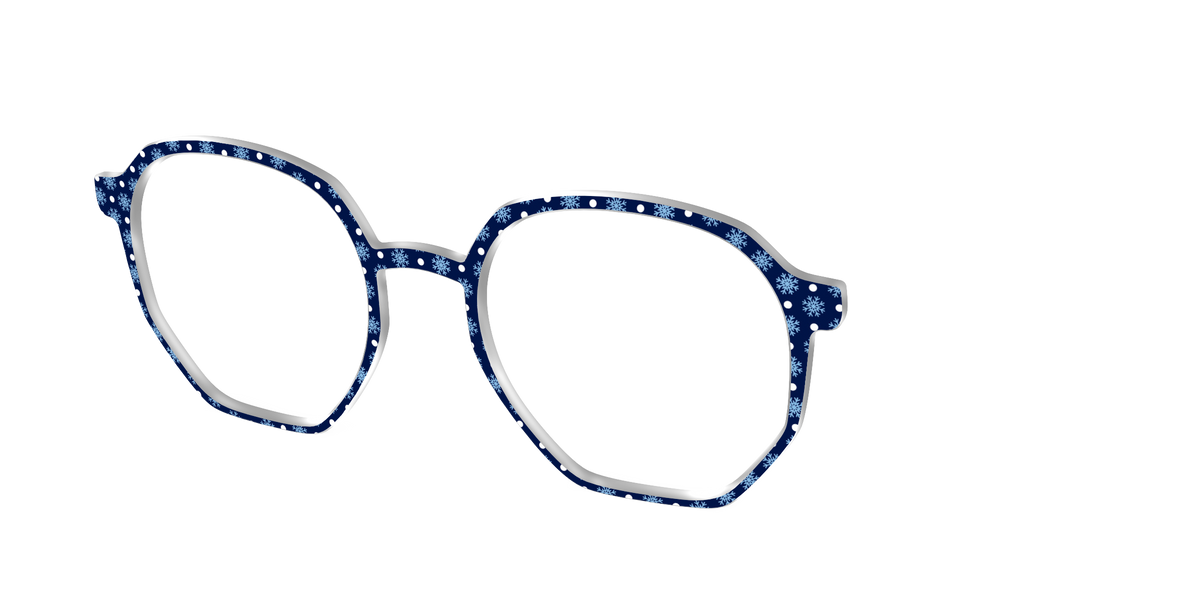 The Snowflake Polka Dot - Angle Top Image - Pair Eyewear