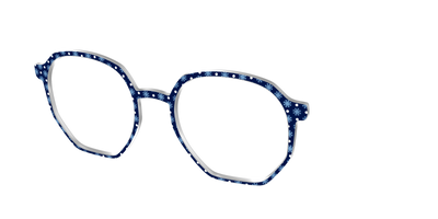 The Snowflake Polka Dot - Angle Top Thumbnail - Pair Eyewear