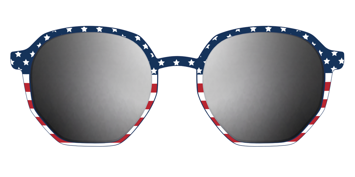 The Polarized Stars & Stripes Sun Top - Front Top Image - Pair Eyewear