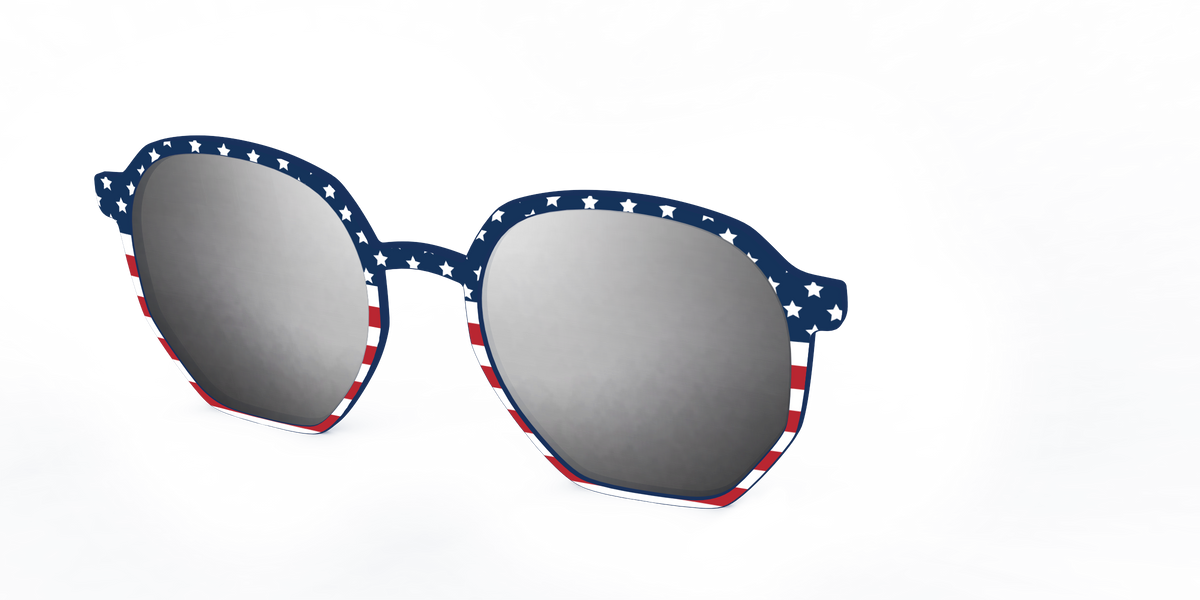 The Polarized Stars & Stripes Sun Top - Angle Top Image - Pair Eyewear
