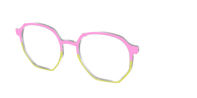 The Sweet Pea & Chartreuse Split - Angle Top Thumbnail - Pair Eyewear