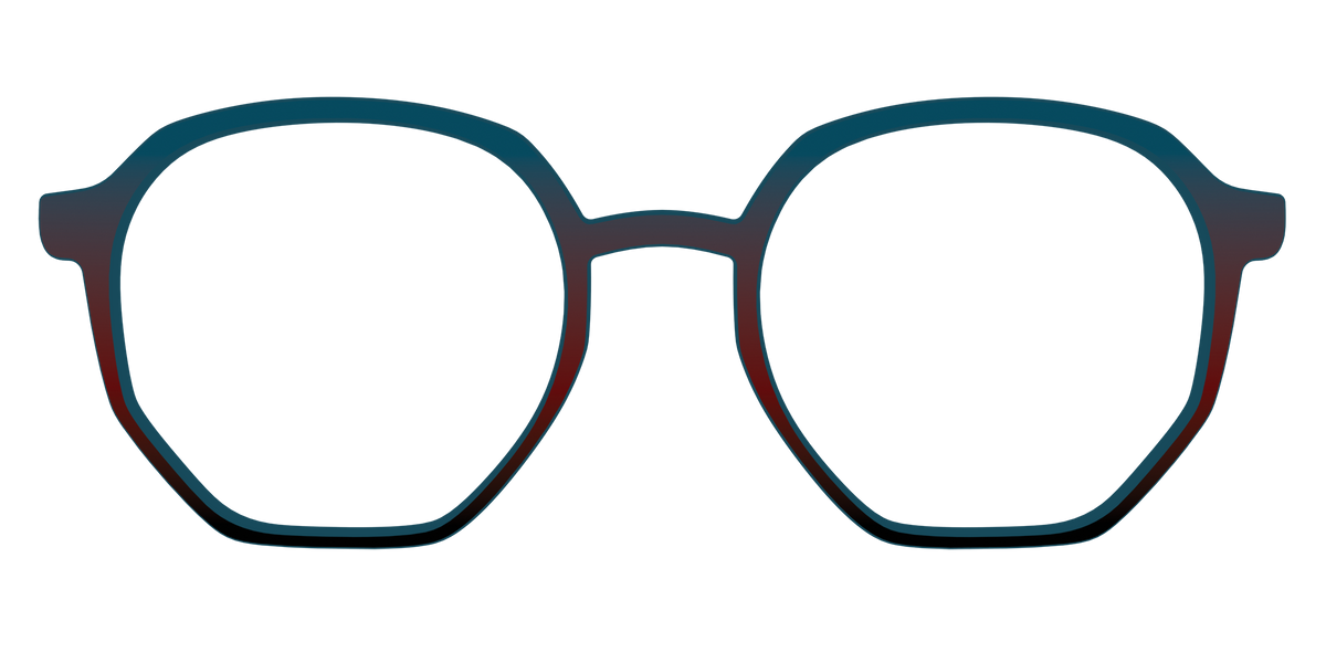 The Teal to Espresso Gradient - Front Top Image - Pair Eyewear