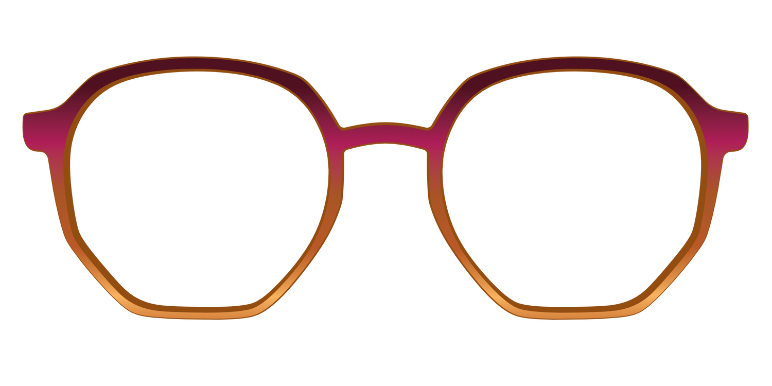 The Umber to Ochre Gradient - Front Top Image - Pair Eyewear
