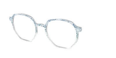 The White Lace Snowflake Crystal - Angle Top Thumbnail - Pair Eyewear