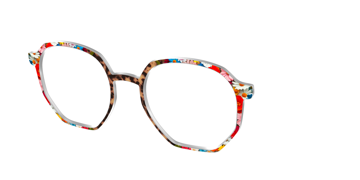 The Wildflower Tortoise - Angle Top Image - Pair Eyewear