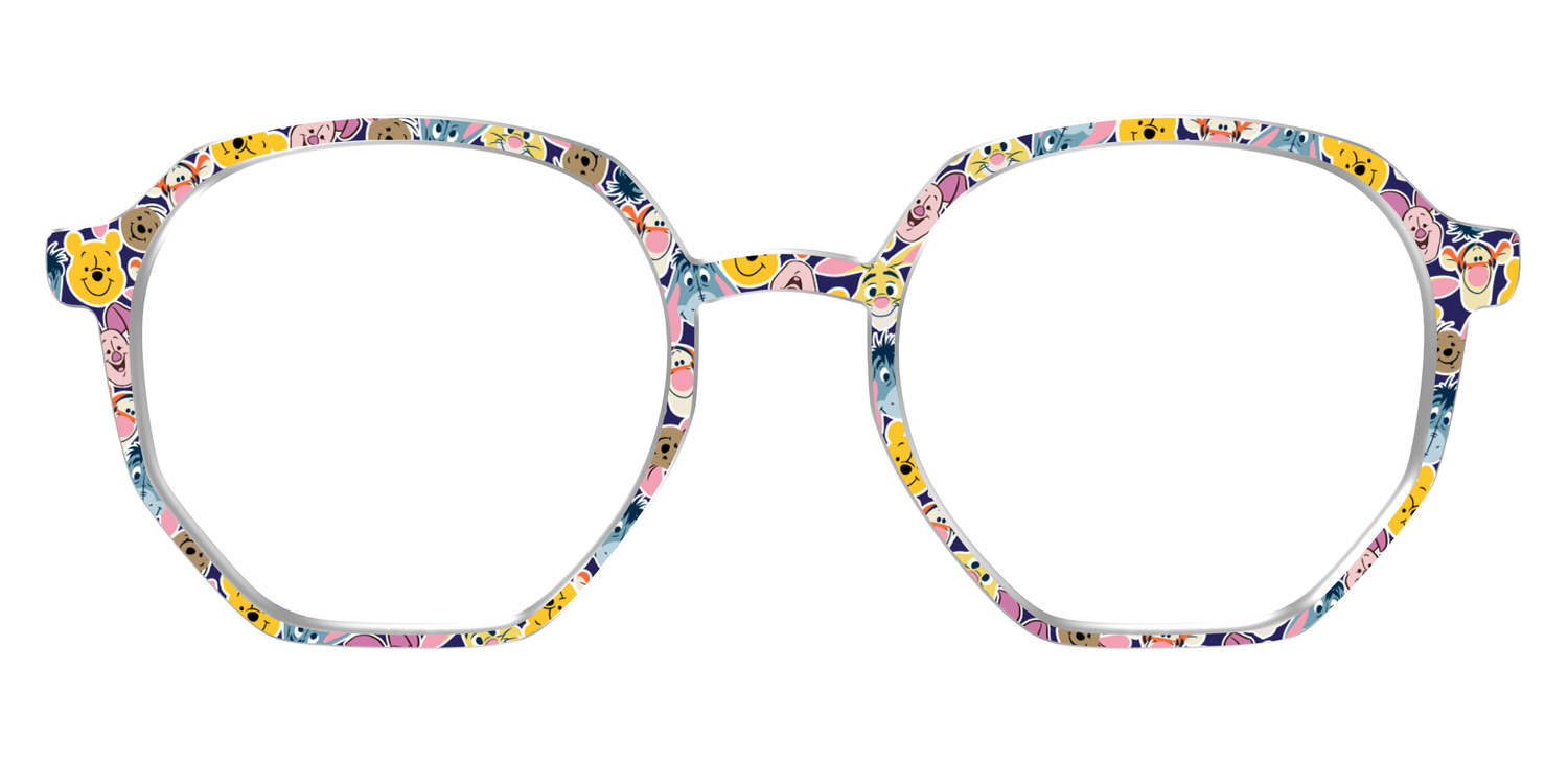 Winnie the Pooh & Friends Stickers - Front Top Image - Pair Eyewear