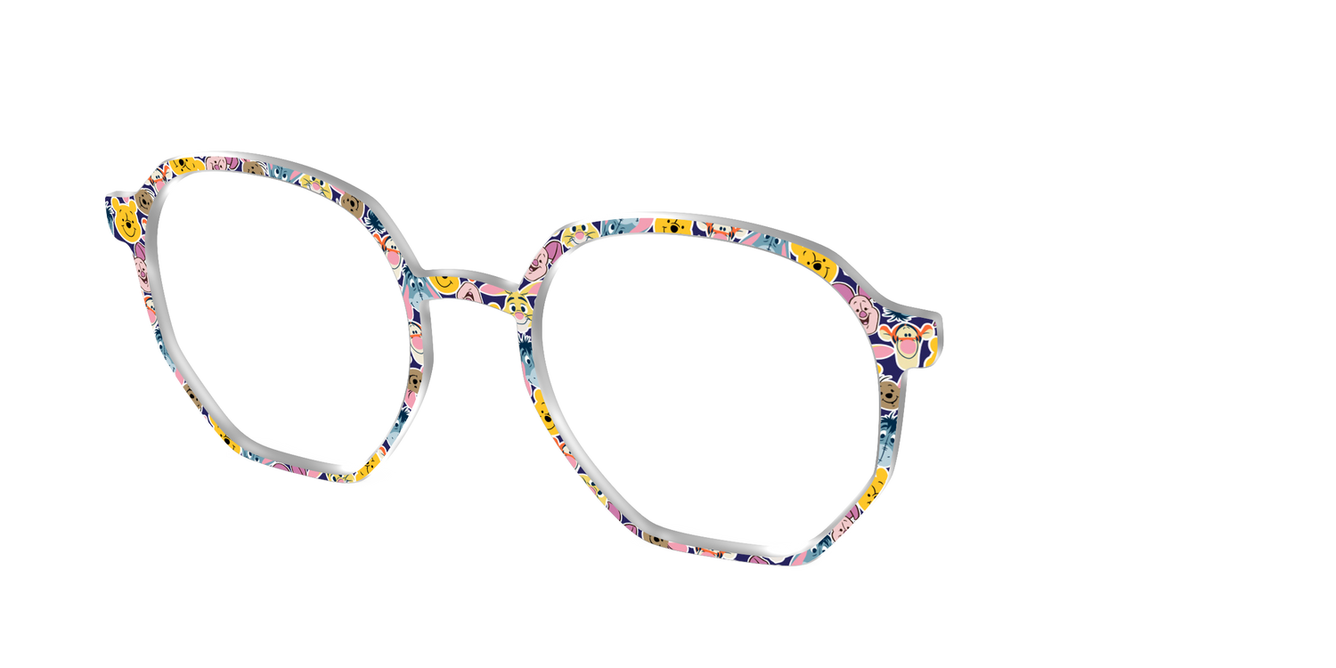 Winnie the Pooh & Friends Stickers - Angle Top Image - Pair Eyewear
