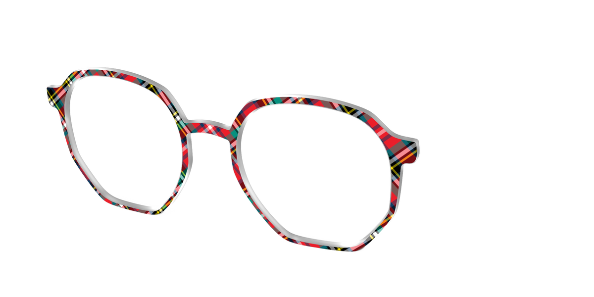 The Winter Plaid - Angle Top Image - Pair Eyewear