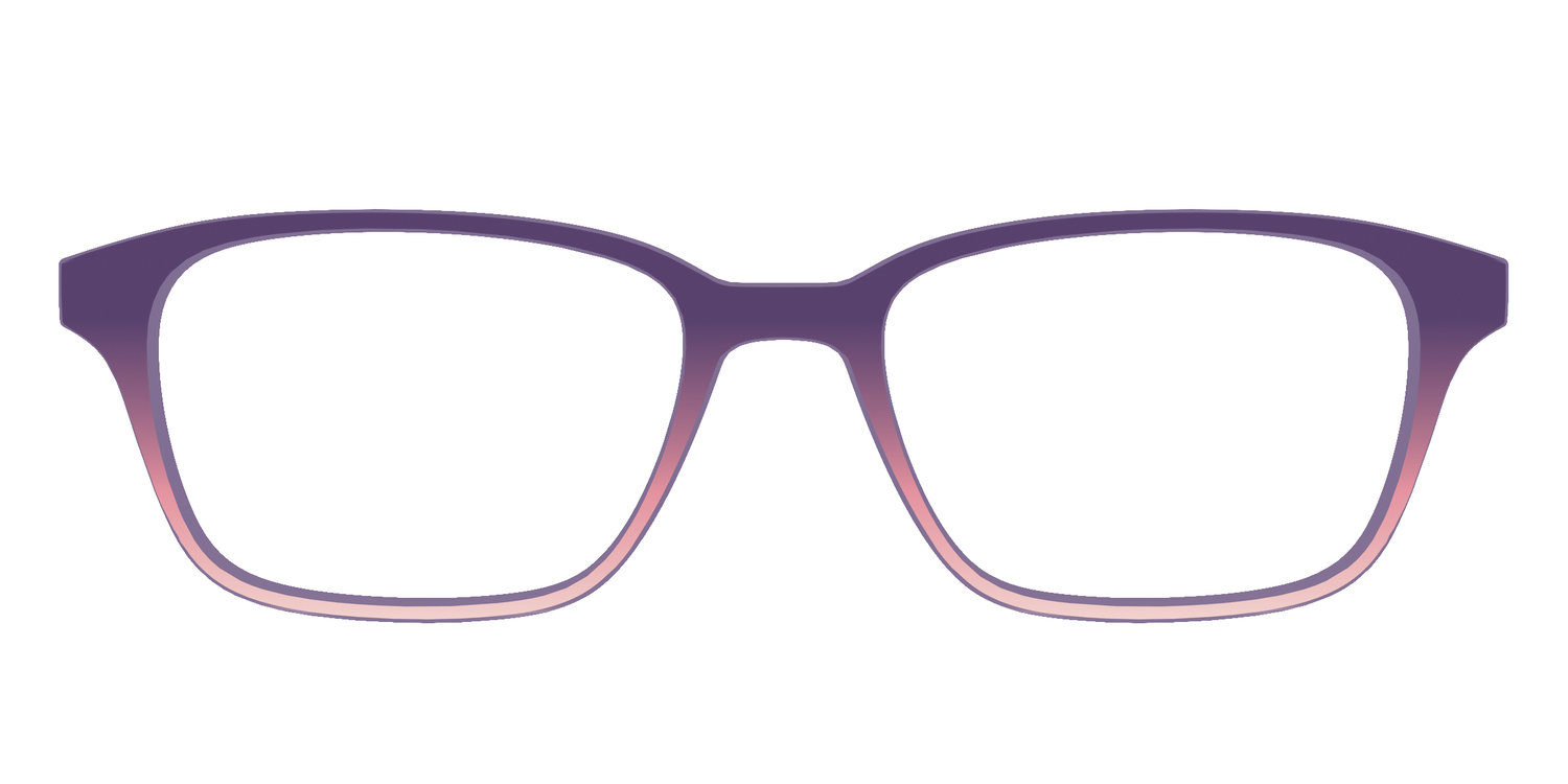 The Acai to Blush Gradient - Front Top Image - Pair Eyewear