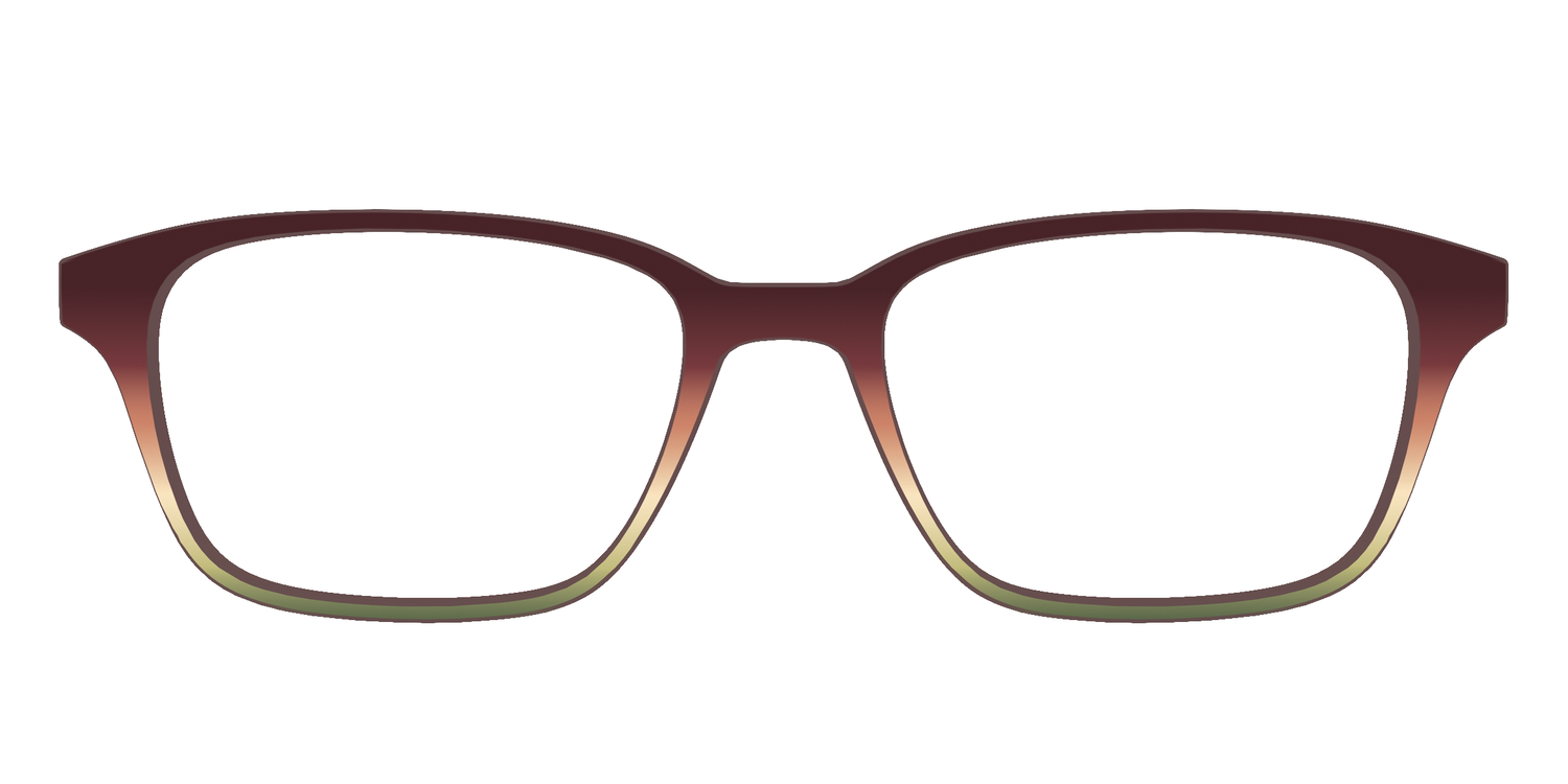 The Acorn to Moss Gradient - Front Top Image - Pair Eyewear