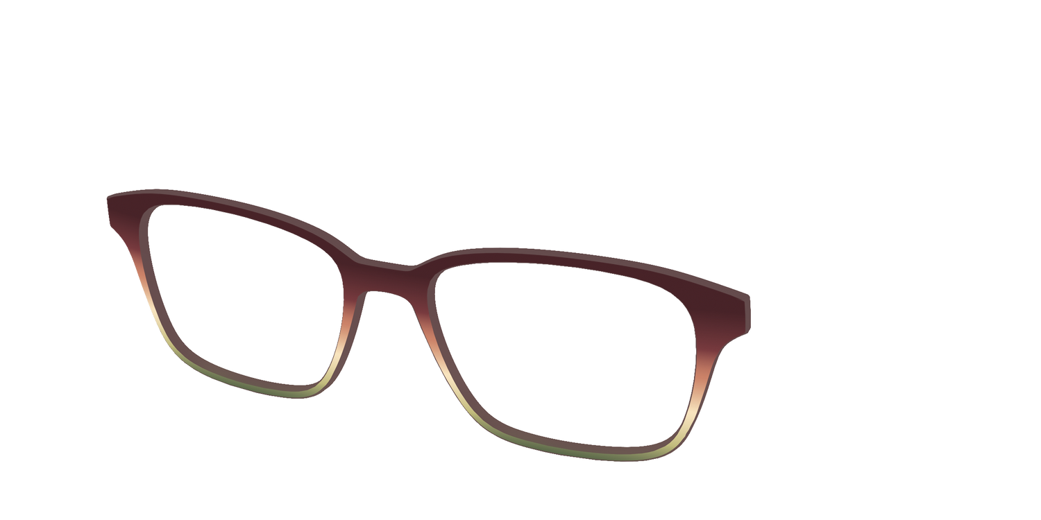 The Acorn to Moss Gradient - Angle Top Image - Pair Eyewear