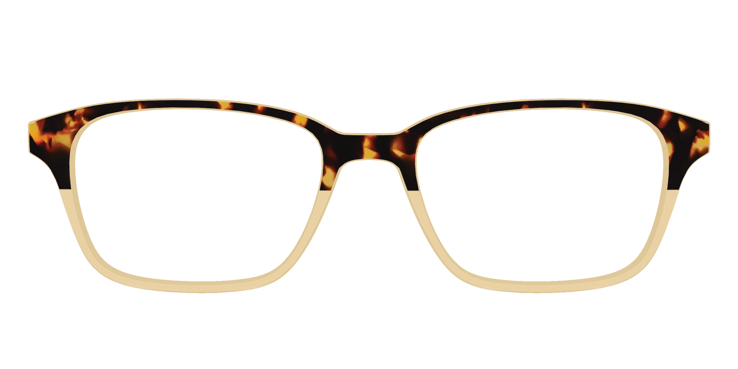 The Amber Tortoise Crystal Split - Front Top Image - Pair Eyewear