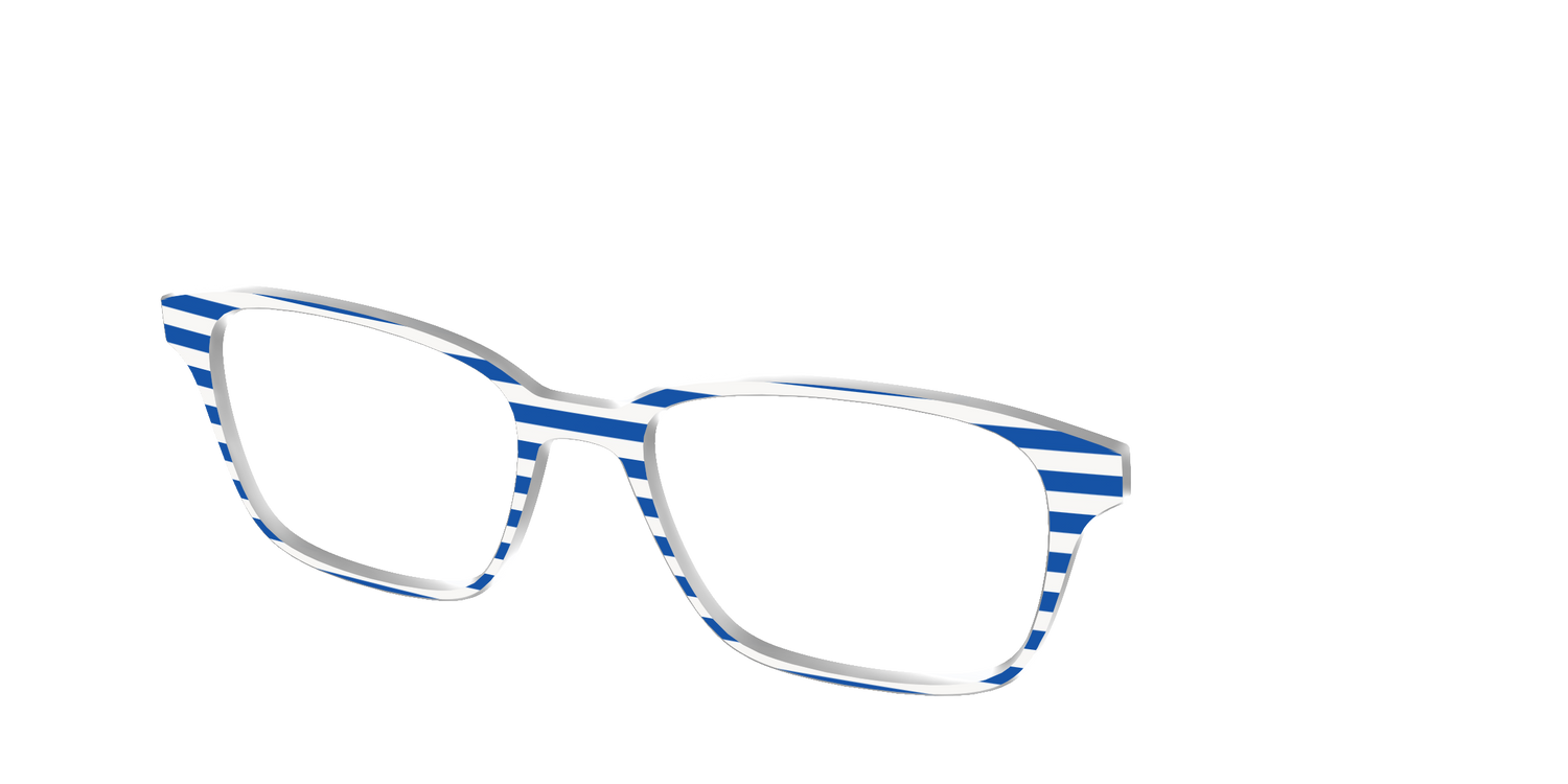 The Beach Umbrella Stripes - Angle Top Image - Pair Eyewear