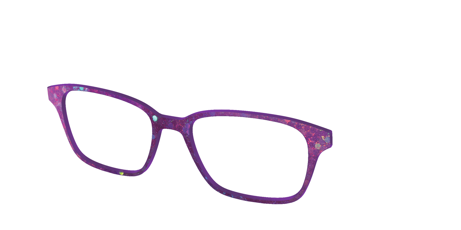 The Berry Jam Hexagons - Angle Top Image - Pair Eyewear