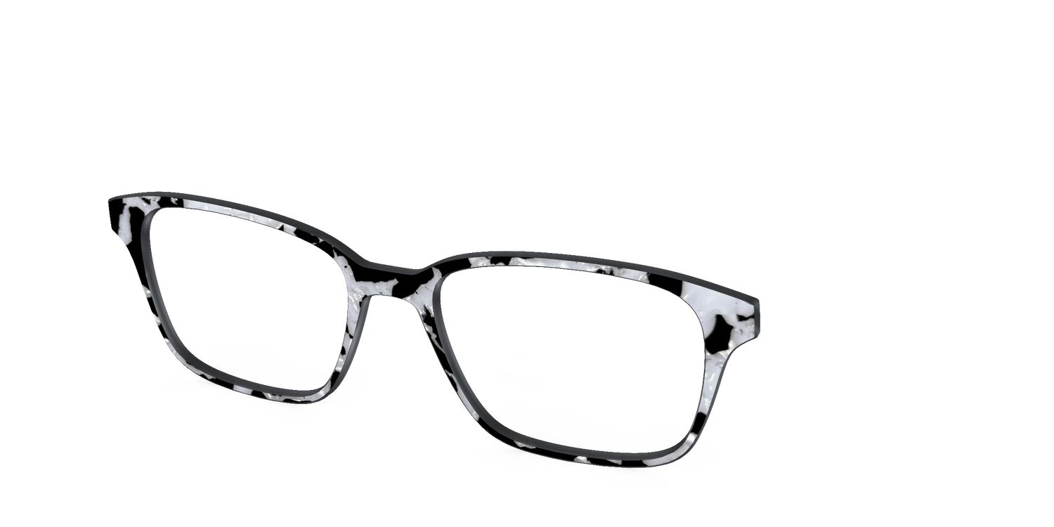 The Black & White Pearl Tortoise - Angle Top Image - Pair Eyewear