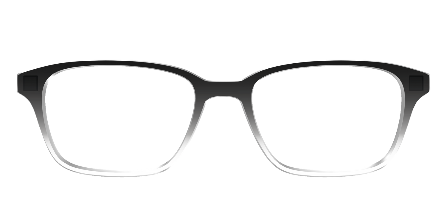 The Black Gradient Crystal - Front Top Image - Pair Eyewear
