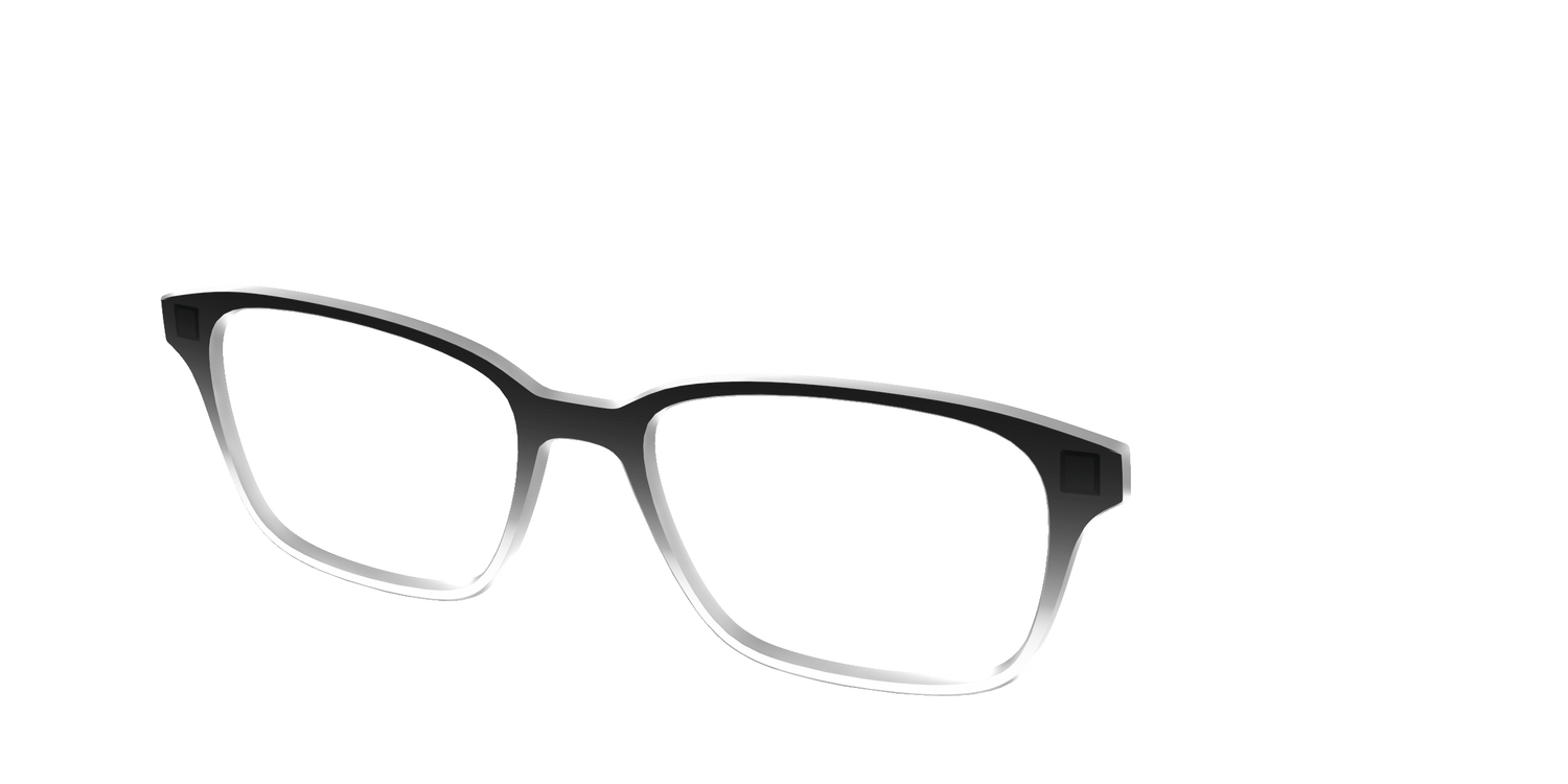 The Black Gradient Crystal - Angle Top Image - Pair Eyewear
