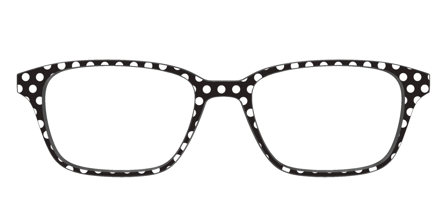 The Black Polka Dots - Front Top Image - Pair Eyewear