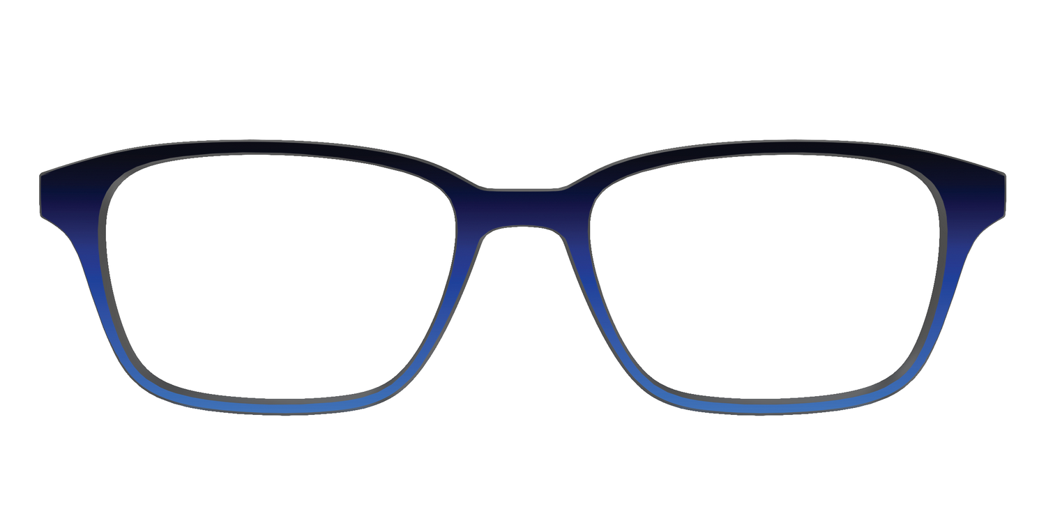 The Black to Blueberry Gradient - Front Top Image - Pair Eyewear