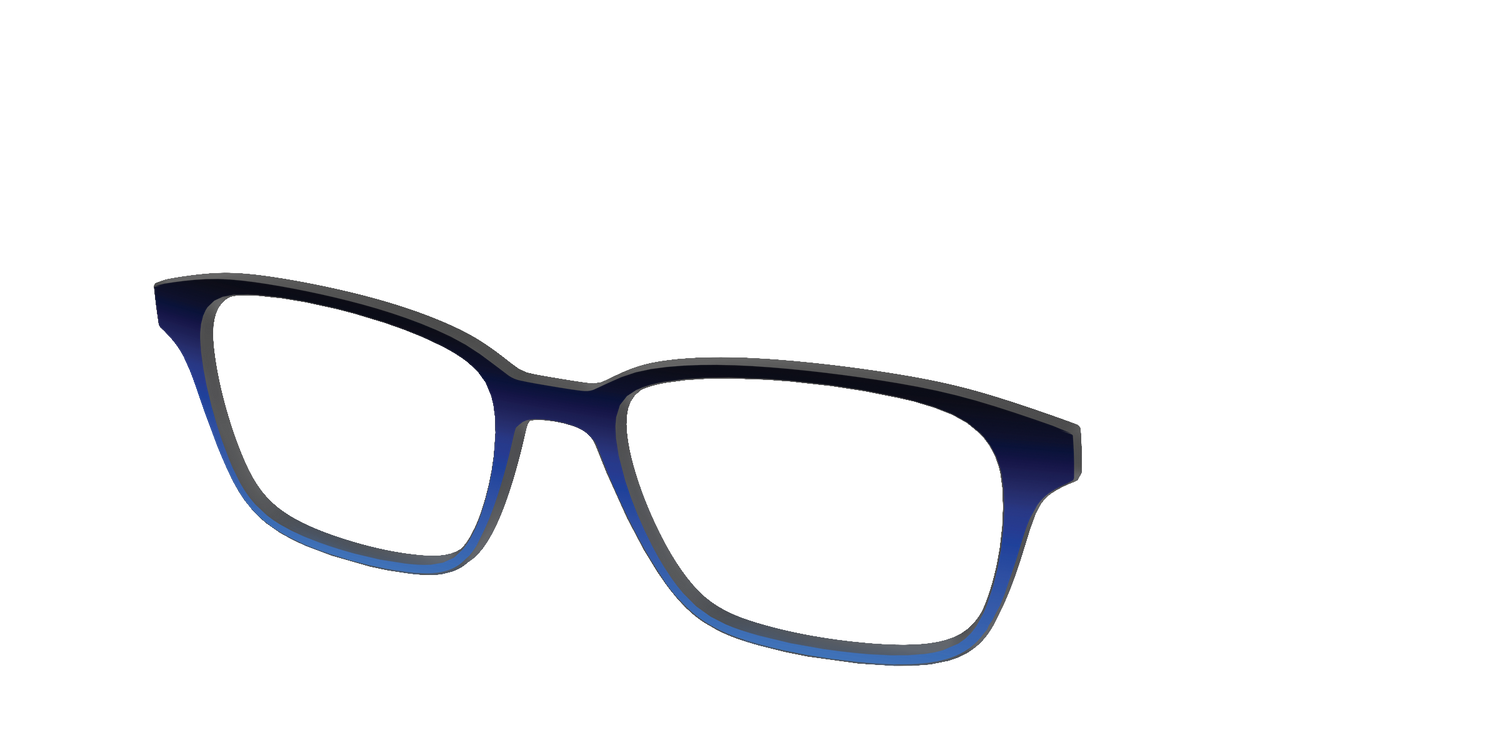 The Black to Blueberry Gradient - Angle Top Image - Pair Eyewear