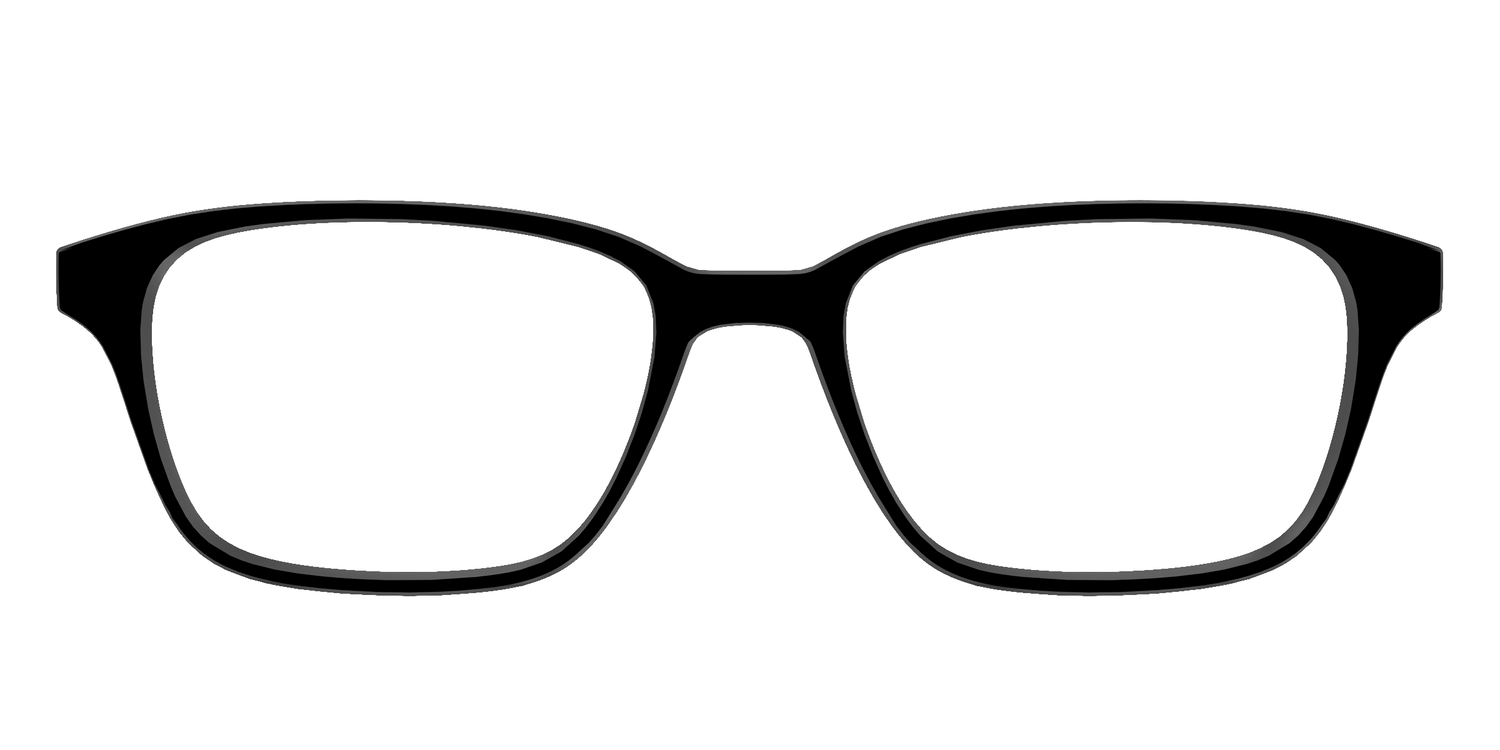 The Black - Front Top Image - Pair Eyewear