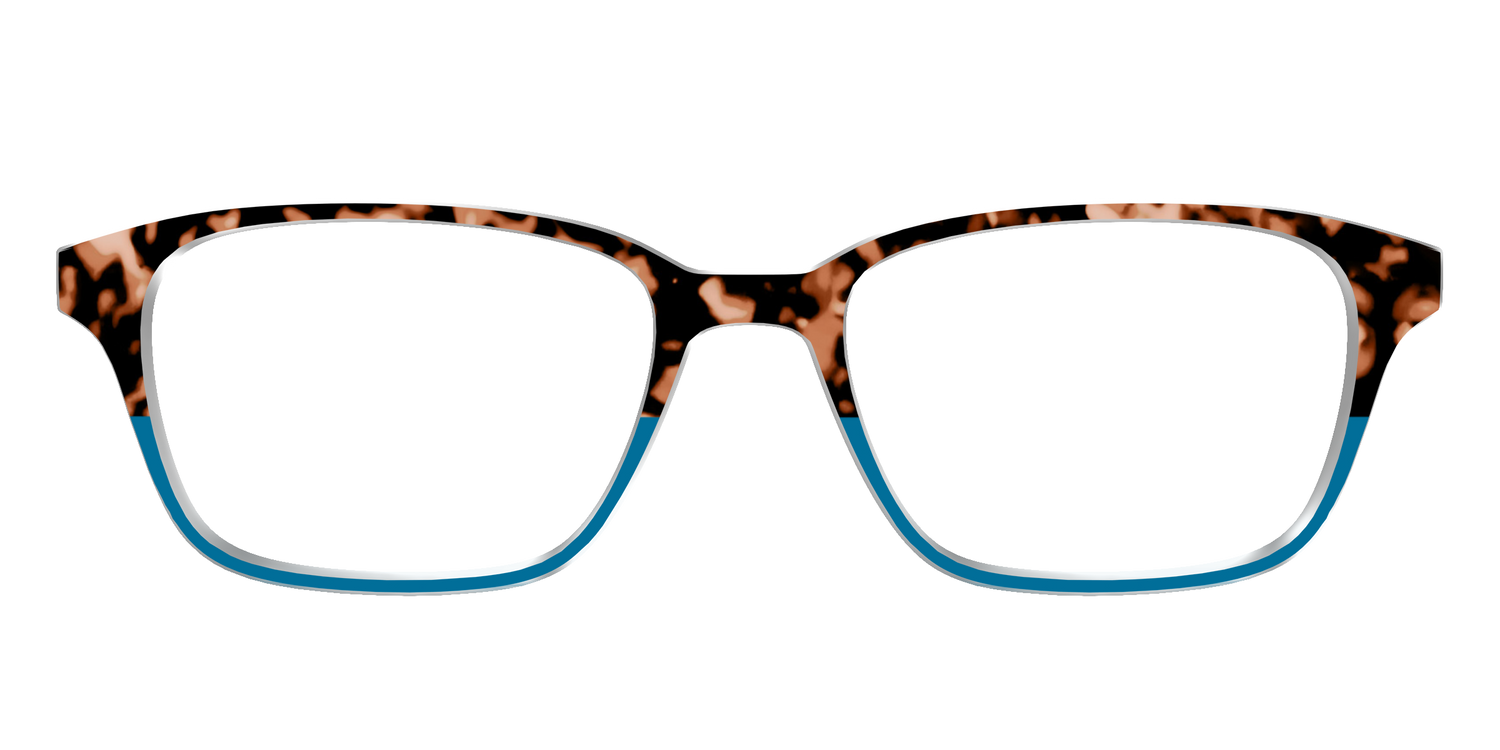 The Bondi Blue Tortoise Split - Front Top Image - Pair Eyewear